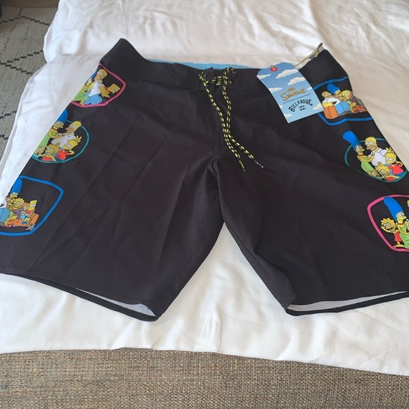 BNWT The Simpsons Board Shorts by BILLABONG - Picture 1 of 10